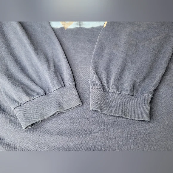 Y2K Dragon T Shirt Mens XL Long Sleeve Northcrest Blue Tie Dye Graphic Print - Picture 5 of 8